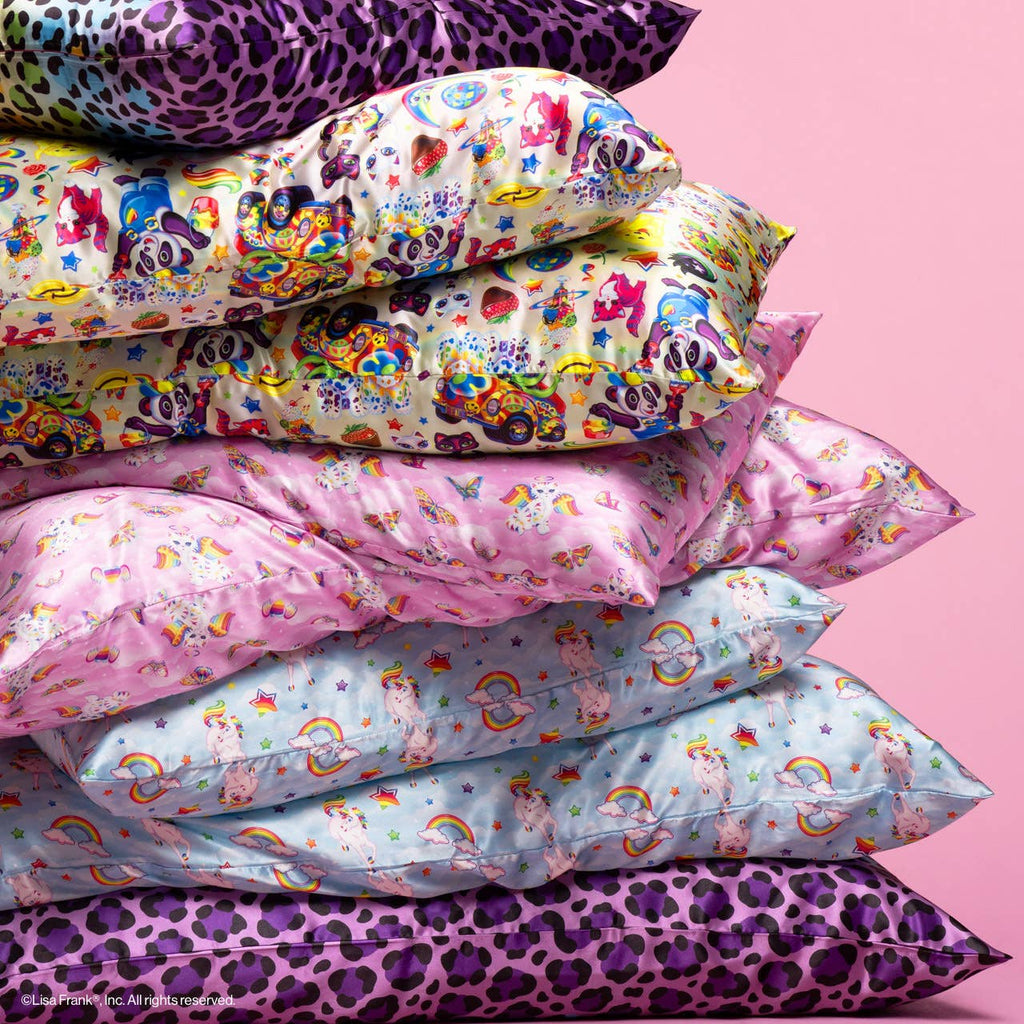 Lisa Frank x Kitsch King Satin Pillowcase - Rainbow Leopard