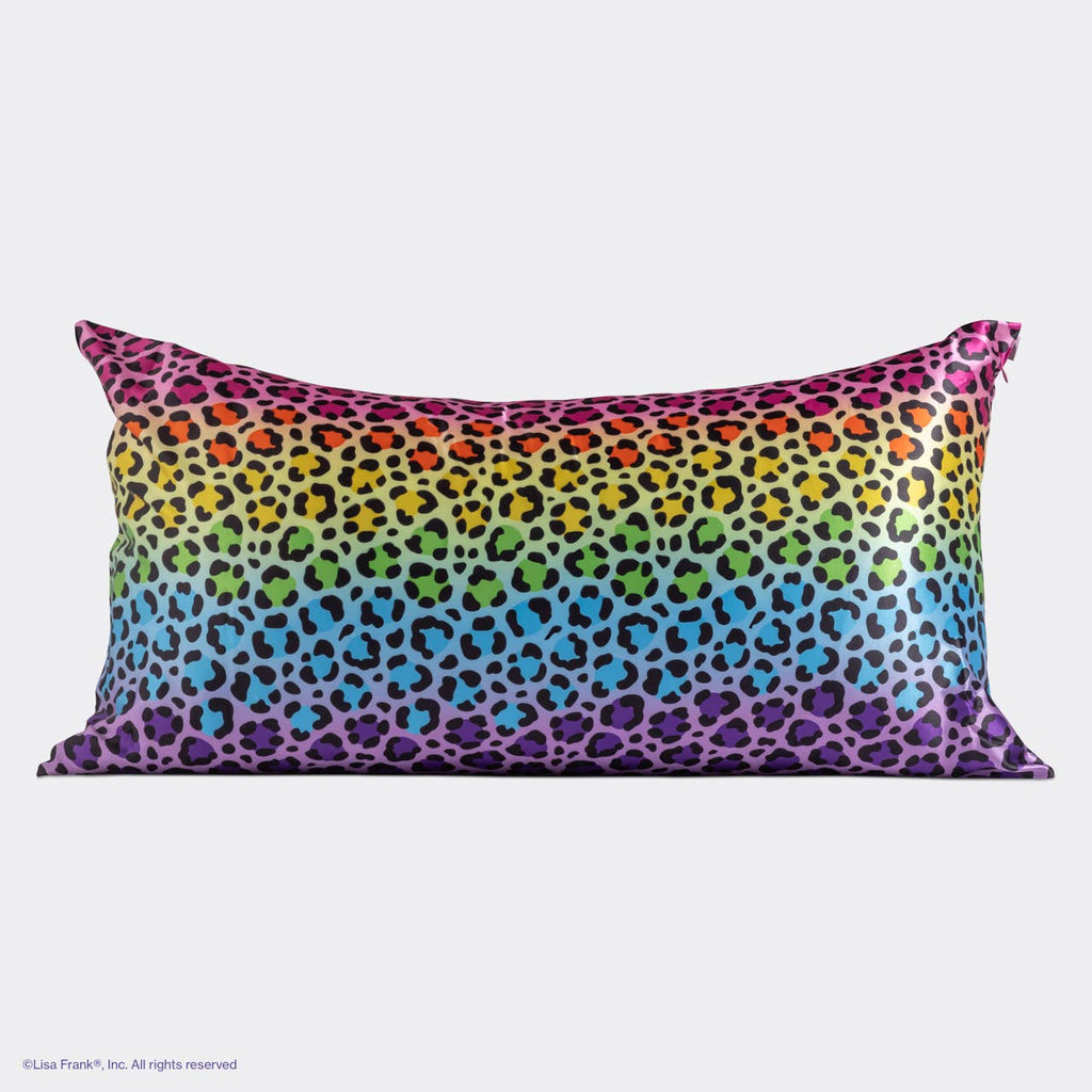 Lisa Frank x Kitsch King Satin Pillowcase - Rainbow Leopard
