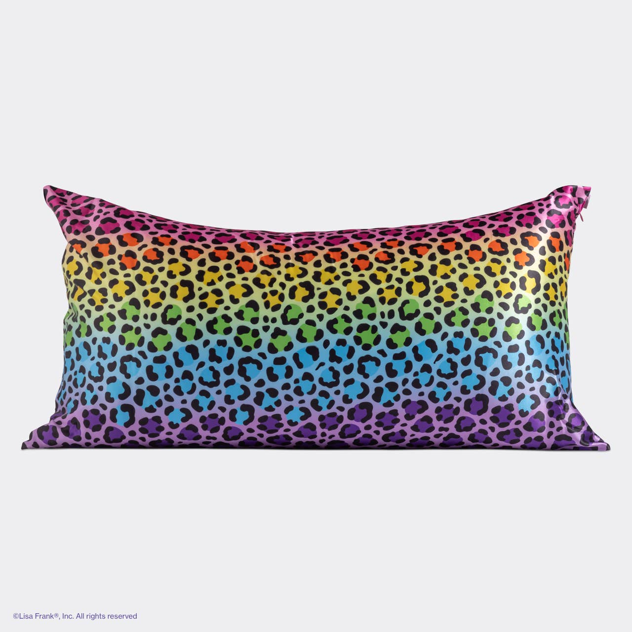 Lisa Frank x Kitsch King Satin Pillowcase - Rainbow Leopard