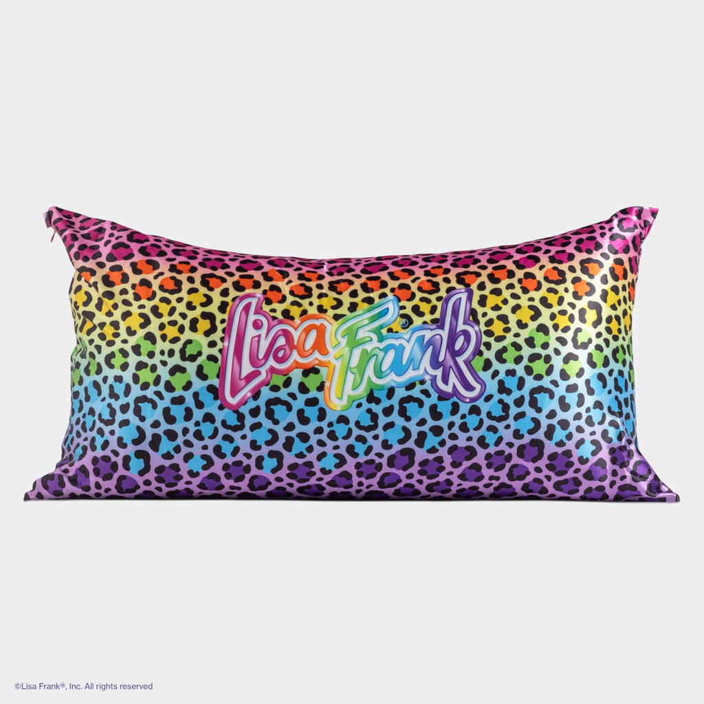 Lisa Frank x Kitsch King Satin Pillowcase - Rainbow Leopard